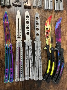Lot of 20 Butterfly Balisong Trainer Knives