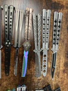 Lot of 20 Butterfly Balisong Trainer Knives