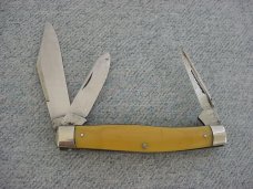 Antique RARE Blish-Mize Sillman Hardware Stockman's Knife w/Waterfall Handles & Punch Blade!!
