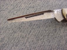 Antique RARE Blish-Mize Sillman Hardware Stockman's Knife w/Waterfall Handles & Punch Blade!!