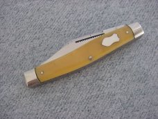 Antique RARE Blish-Mize Sillman Hardware Stockman's Knife w/Waterfall Handles & Punch Blade!!