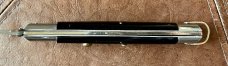 Rare Rizzuto Estileto Milano Tang Stamp Batwing Guards Single Pin Switchblade Knife 