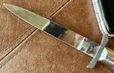 Rare Rizzuto Estileto Milano Tang Stamp Batwing Guards Single Pin Switchblade Knife 