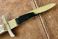 Rare Pre-Rizzuto BULL Tang Stamp Batwing Guards Backlock Switchblade 8.25 Inch Knife