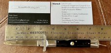 Rare Pre-Rizzuto BULL Tang Stamp Batwing Guards Backlock Switchblade 7.5 Inch Knife