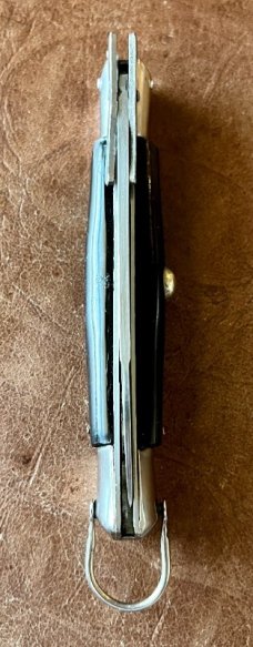 Rare Pre-Rizzuto BULL Tang Stamp Batwing Guards Backlock Switchblade 7.5 Inch Knife