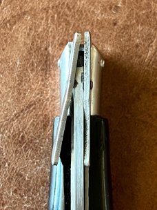 Rare Pre-Rizzuto BULL Tang Stamp Batwing Guards Backlock Switchblade 7.5 Inch Knife