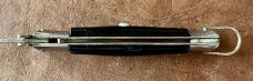 Rare Pre-Rizzuto BULL Tang Stamp Batwing Guards Backlock Switchblade 7.5 Inch Knife