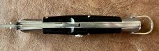 Rare Pre-Rizzuto BULL Tang Stamp Batwing Guards Backlock Switchblade 7.5 Inch Knife