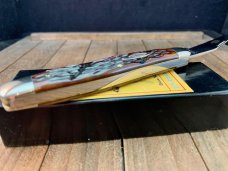Robeson by Queen Muskrat Rootbeer Colored Worm Groove Bone