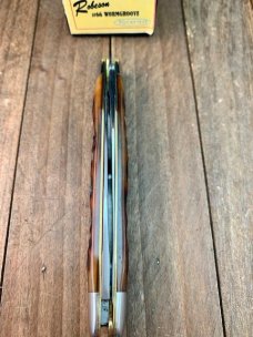 Robeson by Queen Muskrat Rootbeer Colored Worm Groove Bone