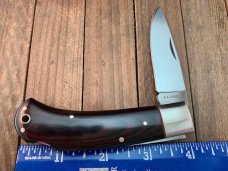 A.G. Russel Lockback Brown Micarta Seki Japan Made ATS-34 Blade