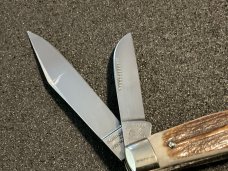 CRISNER INDIAN HEAD STOCKMAN KNIFE. MADE IN SOLINGEN GERMANY.
