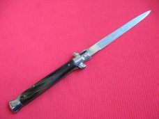 Vintage Italian 11" Vendetta Corsa Style Horn Stiletto Switchblade Knife.