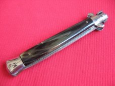 Vintage Italian 11" Vendetta Corsa Style Horn Stiletto Switchblade Knife.