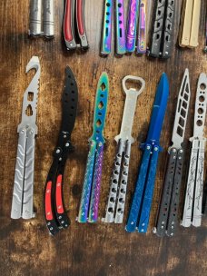 Lot of 20 Butterfly Balisong Trainer Knives