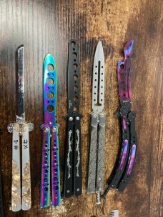 Lot of 20 Butterfly Balisong Trainer Knives