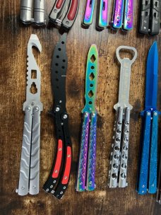 Lot of 20 Butterfly Balisong Trainer Knives