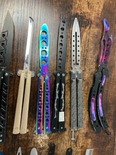 Lot of 20 Butterfly Balisong Trainer Knives
