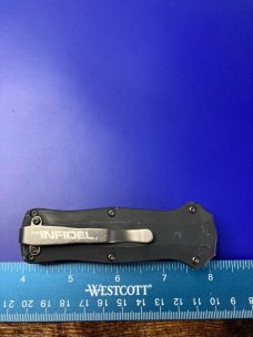 Benchmade Mini Infidel OTF Automatic Knife (3.10" Black) 3350BK