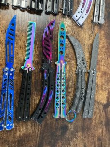 Lot of 20 Butterfly Balisong Trainer Knives