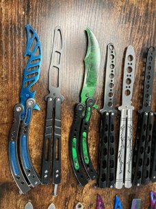Lot of 20 Butterfly Balisong Trainer Knives
