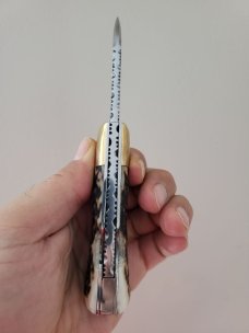 3 1/2" Custom Handmade Lockback Knife, Nice Filework