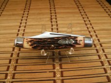 SCHRADE UNCLE HENRY 885UH KNIG RANCH U.S.A. MADE LARGE TRIPLE BLADE STOCKMAN UNUSED POCKET KNIFE