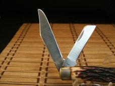 SCHRADE UNCLE HENRY 885UH KNIG RANCH U.S.A. MADE LARGE TRIPLE BLADE STOCKMAN UNUSED POCKET KNIFE