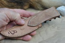 Stockdale Recurve Finger Groove Hunter Mint 8 1/2" OAL Black Micarta Handle Hidden Tang MirrorPolish