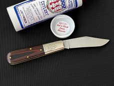 Great Eastern Cutlery GEC 86 Red & Black Linen Micarta 2AB Barlow 440C SS