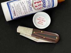 Great Eastern Cutlery GEC 86 Red & Black Linen Micarta 2AB Barlow 440C SS