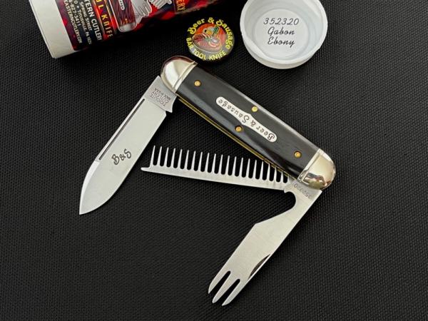 Great Eastern Cutlery GEC 352320 Gabon Ebony Beer & Sausage Bar Tool Knife Great Eastern Cutlery GEC 352320 Gabon Ebony Beer & Sausage Bar Tool Knife