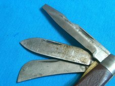 VINTAGE 3 BLADE 0 KLEIN TOOLS CHICAGO USA HAWKBILL ELECTRICIANS FOLDING POCKET KNIFE KNIVES OLD