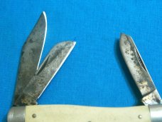 VINTAGE FRONTIER USA STOCKMAN FOLDING POCKET KNIFE KNIVES OLD