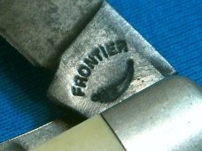 VINTAGE FRONTIER USA STOCKMAN FOLDING POCKET KNIFE KNIVES OLD