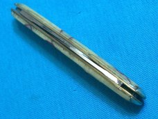 VINTAGE UNMARKED FANCY HANDLE MARBLED EQUAL END CIGAR PEN JACK FOLDING POCKET KNIFE KNIVES OLD