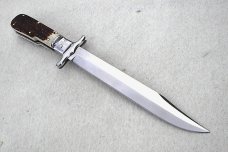 NOS FOX 12" ART. 648 ( PIG STICKER ) GENUINE STAG MANIAGO ITALY LEVER LOCK FOLDING HUNTING KNIFE 