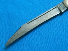 IKCO IMPERIAL KNIFE CO VINTAGE FOLDING POCKET KNIVES OLD FISHTAIL BOWTIE CANDY STRIPE ANTIQUE