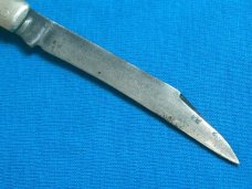 IKCO IMPERIAL KNIFE CO VINTAGE FOLDING POCKET KNIVES OLD FISHTAIL BOWTIE CANDY STRIPE ANTIQUE