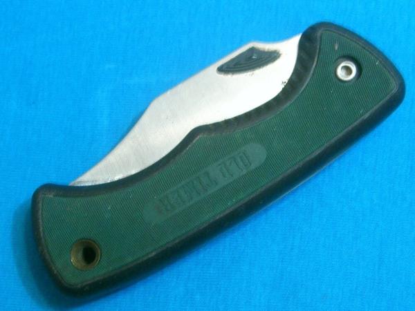 BIG GREEN SCHRADE 47OT USA SERRATED HUNTING SKINNING SURVIVAL FOLDING POCKET KNIFE KNIVES OLD