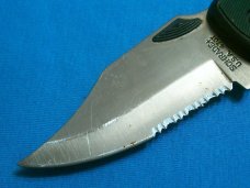 BIG GREEN SCHRADE 47OT USA SERRATED HUNTING SKINNING SURVIVAL FOLDING POCKET KNIFE KNIVES OLD