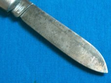 VINTAGE IKCO USA IMPERIAL KNIFE CO ORANGE DEPUTY SHERIFF FOLDING POCKET WATCH FOB KNIFE KNIVES OLD