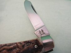 Kissing Crane Robt  Klass Stag Handle Large Stockman Pattern # 1235XIV