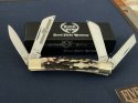 2007 Buck Creek Cobra 664DS is a 4 blade Congress, with genuine deer stag handles.