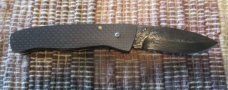Unsigned Jay Bigler Damascus folding knife