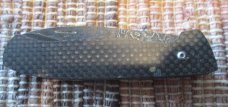 Unsigned Jay Bigler Damascus folding knife