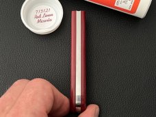 Great Eastern Cutlery GEC 715121 Red Linen Micarta Bull Nose Sodbuster Knife