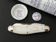Great Eastern Cutlery GEC 888222 PPP Yeti Ivory Acrylic Serpentine Jack Knife