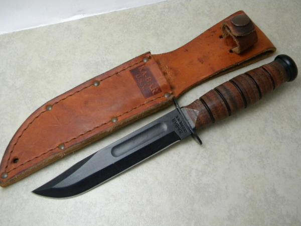 Kabar USA Black Fixed Blade Sheath Knife